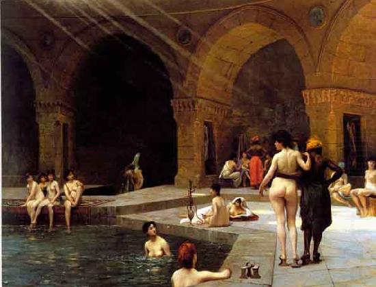 Harem baths, Jean-Leon Gerome